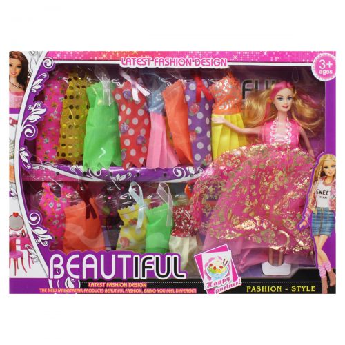 Кукла с гардеробом "Beautiful", в розовом (MiC)