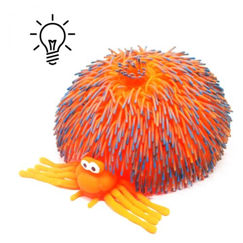 Игрушка антистресс "Паук Гигант" со светом (оранжевый) (Sky Toys)