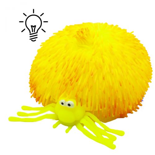 Іграшка антистрес "Павук Гігант" зі світлом (жовтий) (Sky Toys)