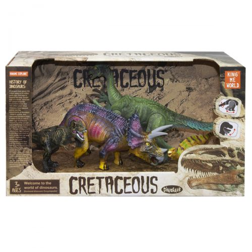 Набор динозавров "Cretaceous", трицератопс (MiC)
