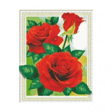Алмазная мозаика "Красные дикие розы"