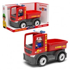 Пластиковая машинка "Пожарная машина с водителем"