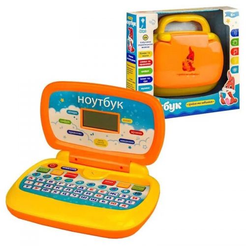 Уценка. Интерактивная игрушка "Детский ноутбук", укр - царапины на крышке ноутбука (Країна іграшок)