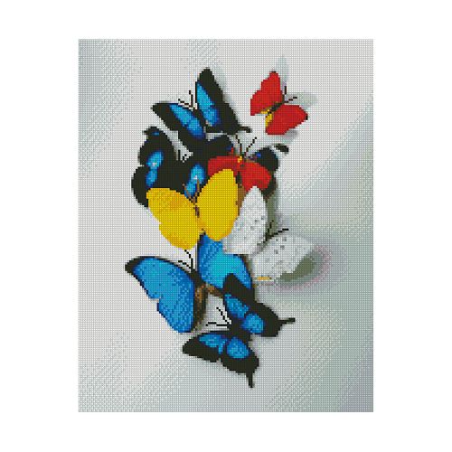 Алмазна мозаїка "Яскраві метелики" (Strateg)