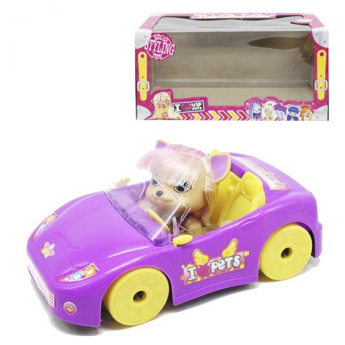 Машинка с питомцем "VIP pets", фиолетовая (MiC)