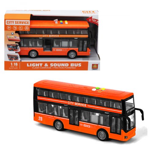 Автобус "City service" оранжевый (WENYI)