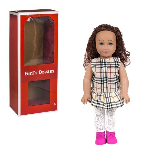 Кукла "Girl's Dream", 45 см (в бежевую клеточку) (MiC)