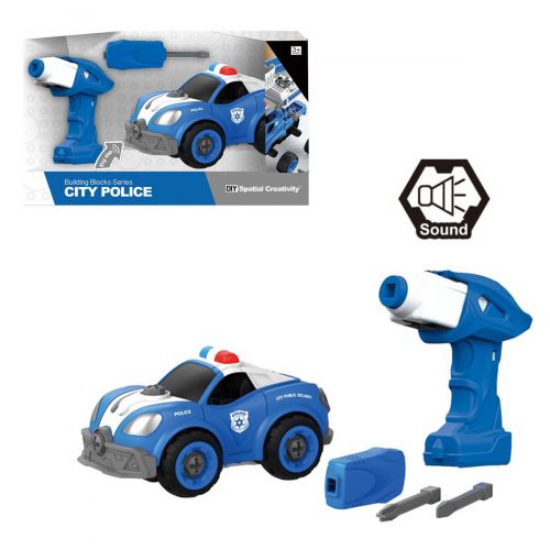 Машинка-конструктор "Полиция", 32 дет (MiC)