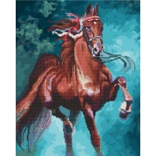 Картина по номерам + Алмазная мозаика "Лошадь" ★★★★