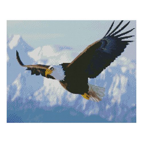 Алмазна мозаїка "Гірський орел" (Strateg)