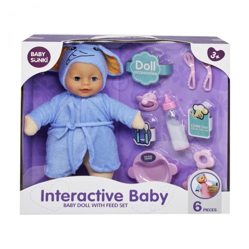 Пупс плюшевий "Interactive Baby", слоник (Baby Sunki)