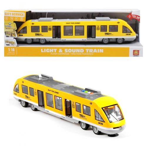 Пластикова машинка "Поїзд швидкісний", жовтий (WENYI)
