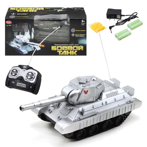 Іграшка на радіокеруванні "Бойовий танк", сріблястий (Play Smart)
