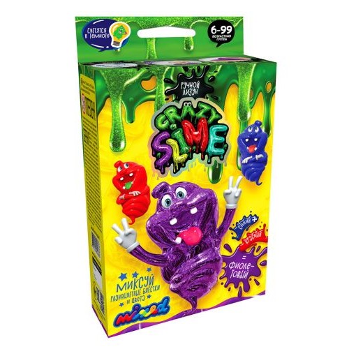 Набор для опытов "Crazy Slime - Лизун своими руками" (фиолетовый) (Dankotoys)