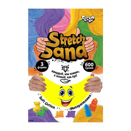 Креативна творчість Stretch Sand желтый (Dankotoys)