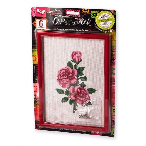 Вышивка крестиком на канве "Cross Stitch: Розы" (Dankotoys)