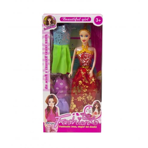 Лялька з гардеробом "Fashion Girl" (в червоному) (MiC)
