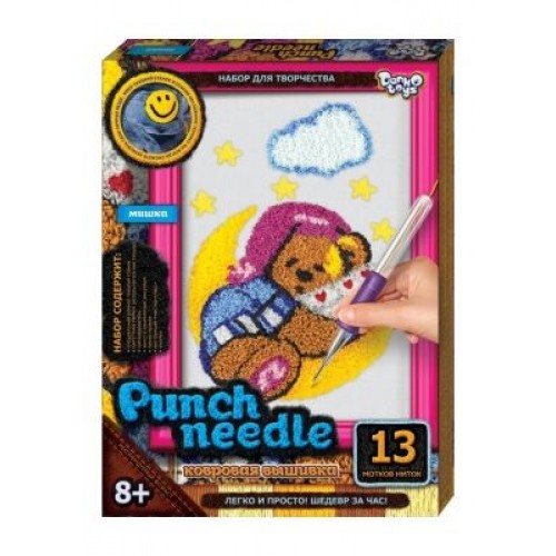 Килимова вишивка "Punch needle: Мишка" PN-01-09 (Dankotoys)