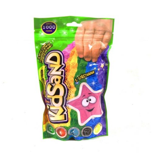 Кінетичний пісок "KidSand", в пакеті, 1000 г (рожевий) (Dankotoys)