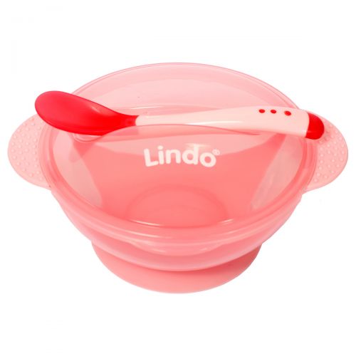 Набір для годування, рожевий (Lindo)