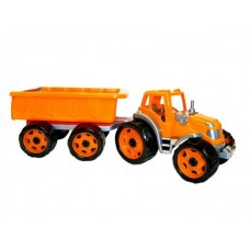 Трактор з причепом ТехноК (помаранчевий)