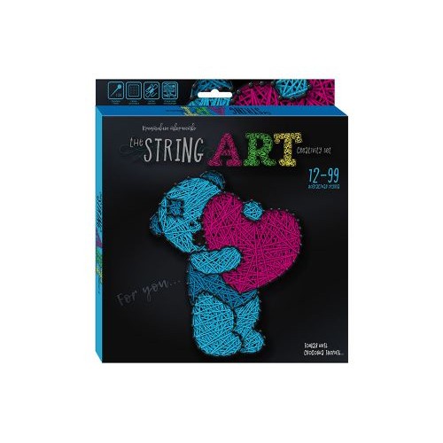 Набір креативної творчості "String Art: Мишка", STRA-01-05 (рус) (Dankotoys)