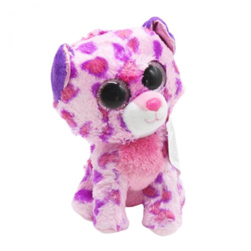 Мягкая игрушка Глазастик "Леопард", розовый (MiC)