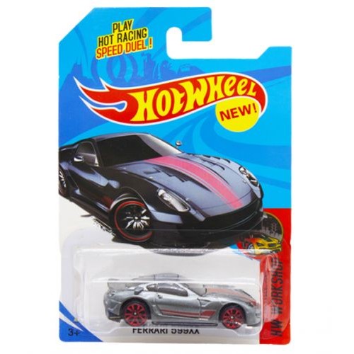 Машинка "Hot Wheel", металопластикова "Ferrari 599XX", сіра (MiC)
