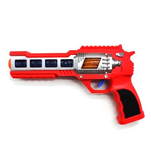 Пистолет пластиковый, красный (MiC)