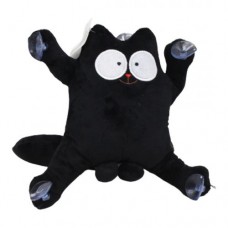 Игрушка на присосках "Кот Саймон" черный, 30 см