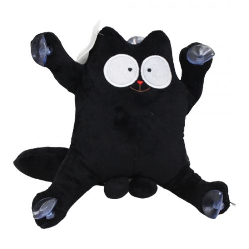 Іграшка на присосках "Кіт Саймон" чорний, 30 см (MiC)