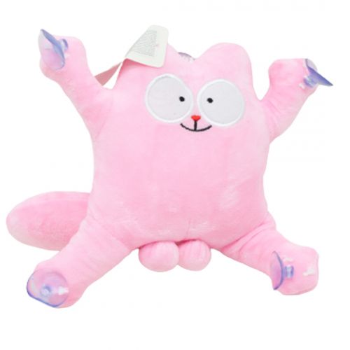 Іграшка на присосках "Кіт Саймон" рожевий, 30 см (MiC)