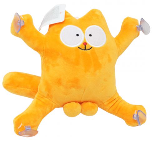Іграшка на присосках "Кіт Саймон" помаранчевий, 30 см (MiC)