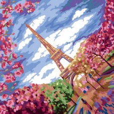 Картина по номерам "Весна в Париже" рус