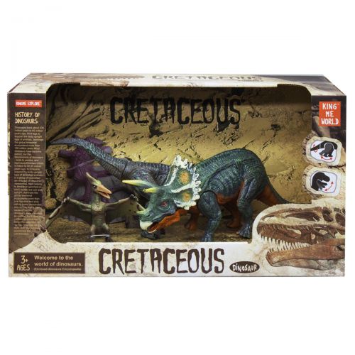Набор динозавров "Cretaceous", трицератопс (MiC)