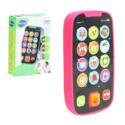 Дитячий інтерактивний телефон (рожевий) (HOLA)