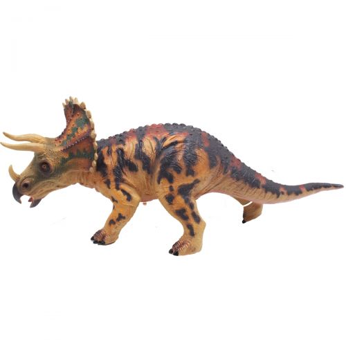 Динозавр "Трицератопс" музыкальный (коричневый) (MiC)