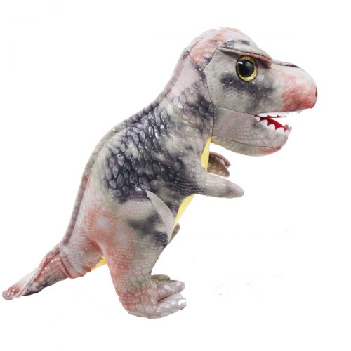 Игрушка мягкий динозавр "Ти-рекс" (серый) (MiC)