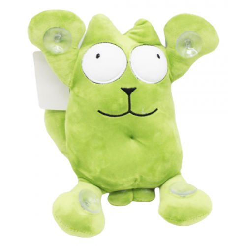 Іграшка на присосках "Кот Саймон" зелений, висота - 34 см (MiC)