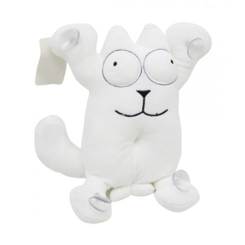 Іграшка на присосках "Кот Саймон" білий, висота - 34 см (MiC)