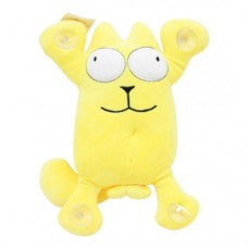 Игрушка на присосках "Кот Саймон" желтый, высота - 34 см