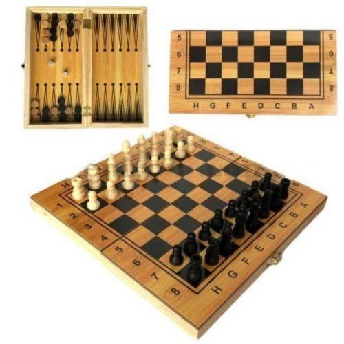 Гра на дошці: шахи та нарди, дерев'яний