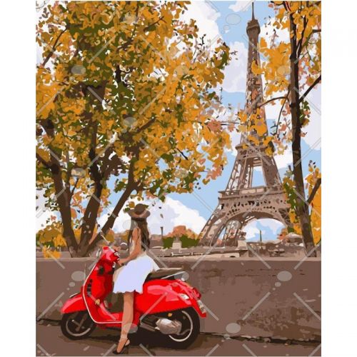 Картина за номерами "Вперше в Парижі" ★★★★ (Идейка)