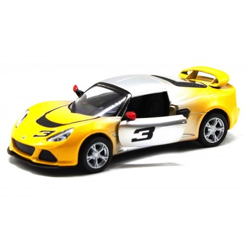 Машинка KINSMART "Lotus Exige S" (серо-желтая) (Kinsmart)