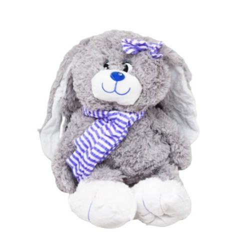 М'яка іграшка "Заєць в шарфику" (блакитний) (MiC)
