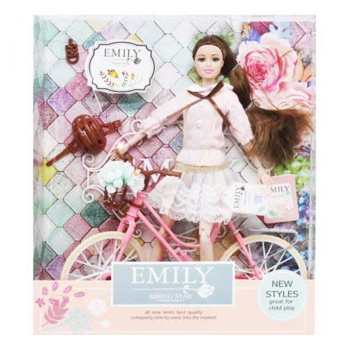 Кукла "Emily" с велосипедом (MiC)