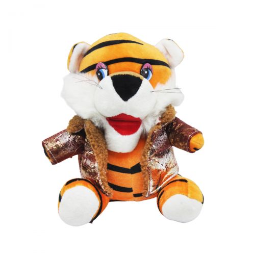 Мягкая игрука "Тигр в жилетке" оранжевый (MiC)