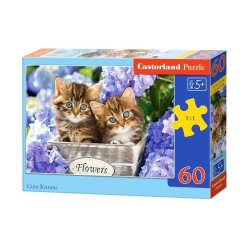 Пазли "Милі кошенята", 60 елементів (Castorland)