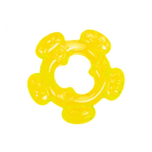 Прорезыватель для зубов, с водой "Фигура" (жёлтый) (Lindo)