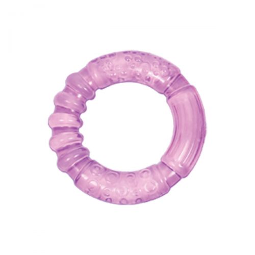 Прорізувач для зубів, з водою "Фігура" (фіолетовий) (Lindo)